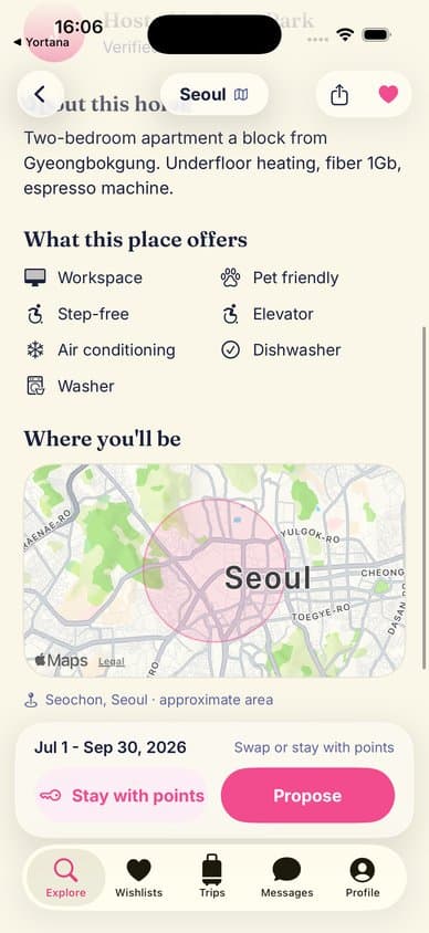 Home features
